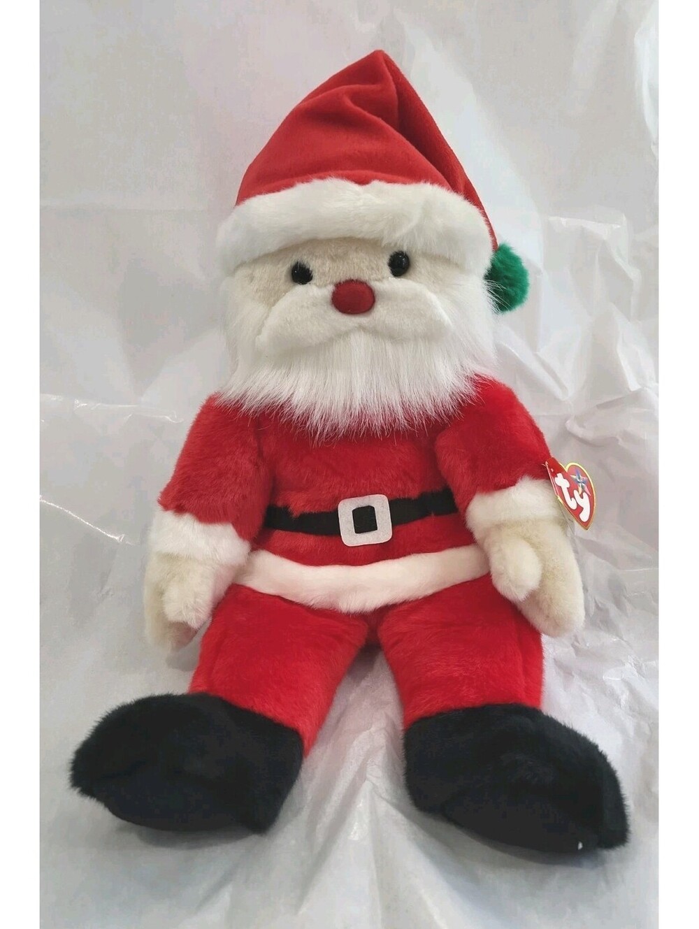Vintage Ty Santa Plush 2000 Christmas Ty Beanie Buddies Stuffed Holiday Decor